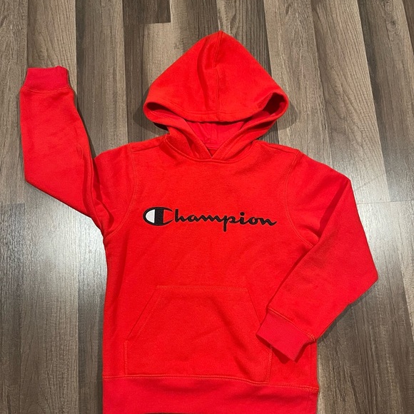 Champion Other - Champion hoodie, Red & Black, youth XS